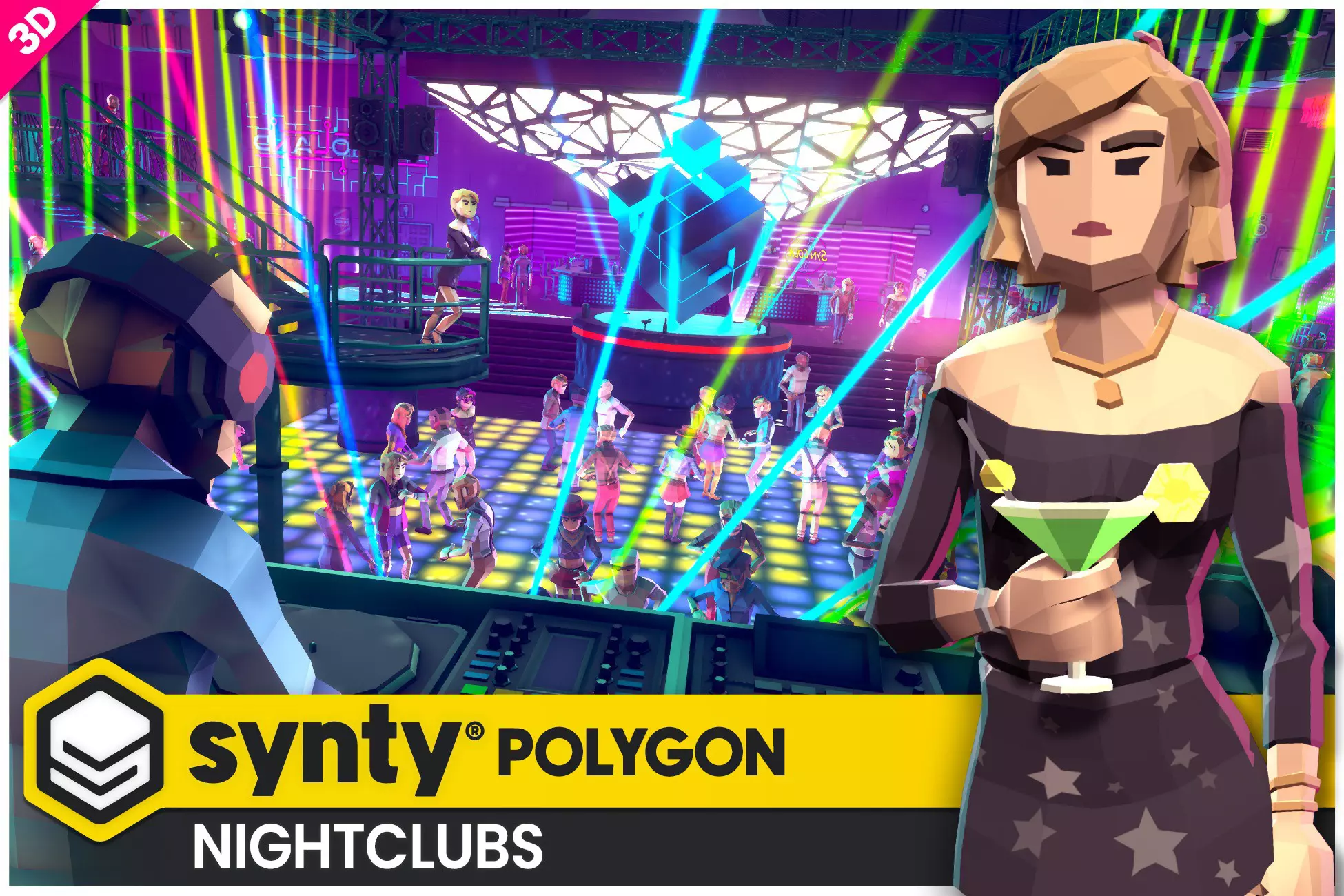 POLYGON - Nightclubs Pack - Art by Synty